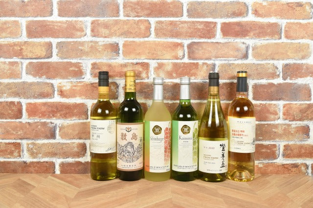 甲斐市産ワイン 白飲み比べ6本セット(AD-256)