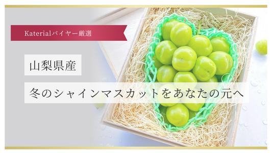 山梨県産・冬のシャインマスカットをあなたの元へ