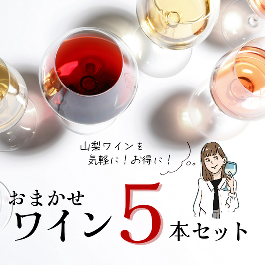 山梨ワイン おまかせセット5本