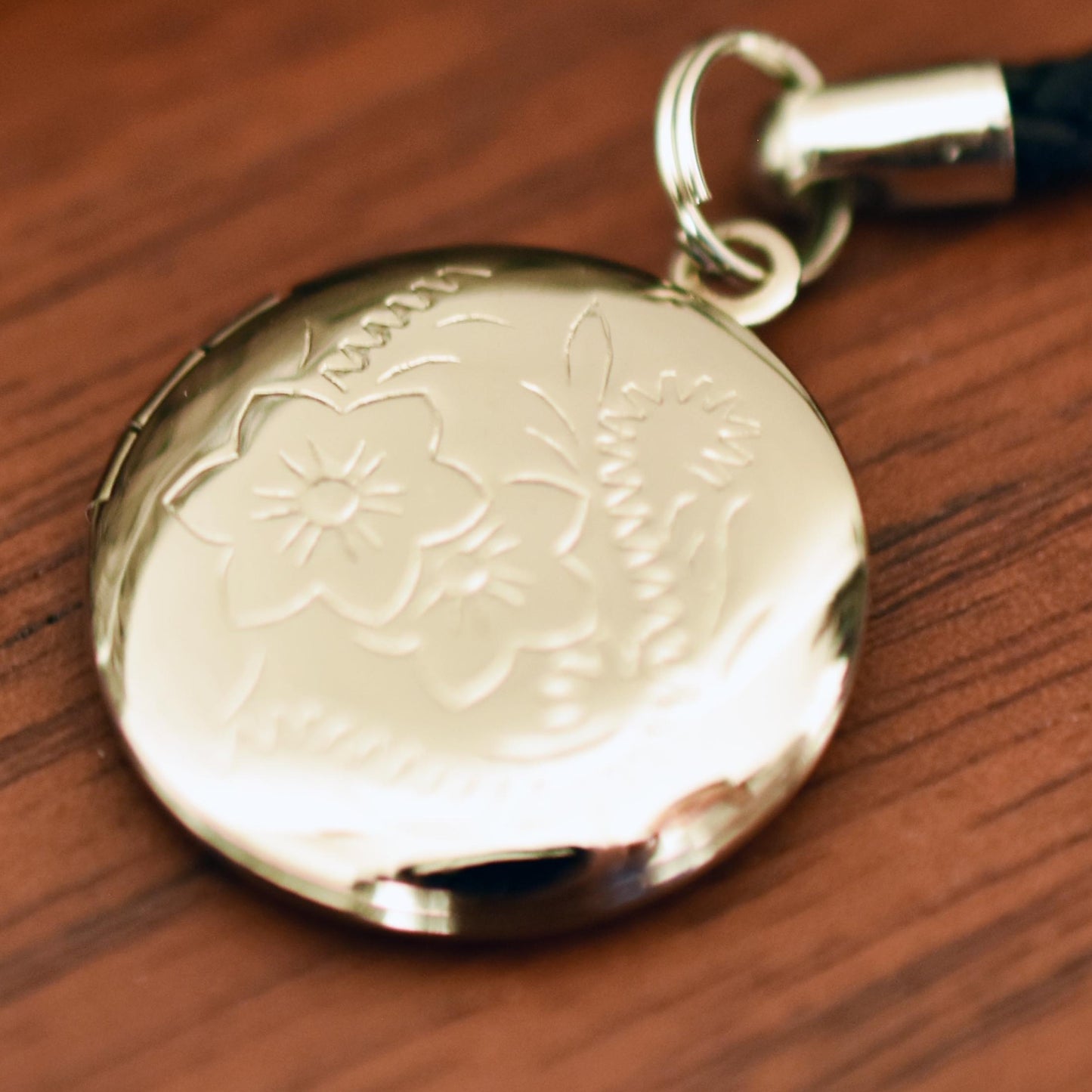 バンブー柄小銭入れ＆印鑑ケース(黒革×黒漆）