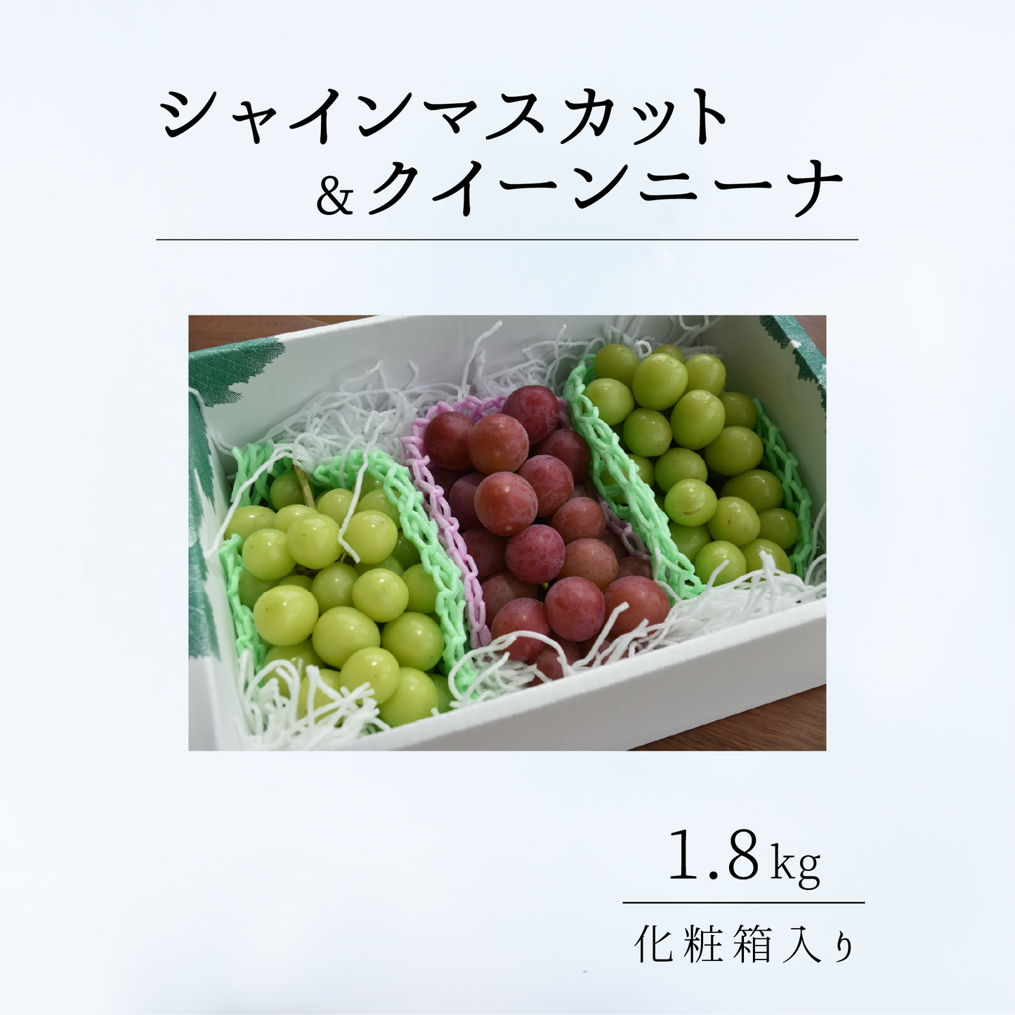 シャインマスカット＆クイーンニーナ詰合せ 1.8kg　9月上旬-